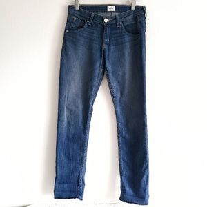 Hudson Straight Leg Medium Wash mid Rise Jeans